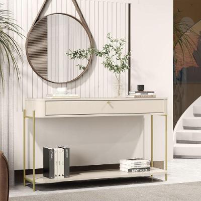 Buffet Aparador Tucupi Off White Pe Dourado - Moveis Jb