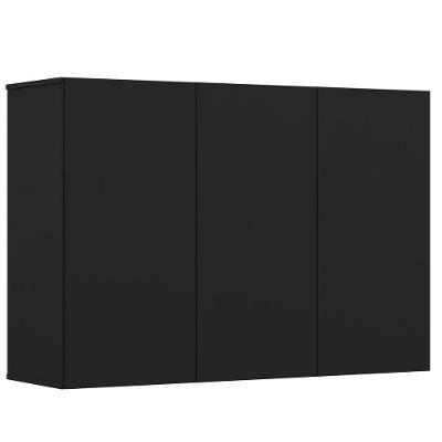 Armario De Cozinha 03 Portas Preto