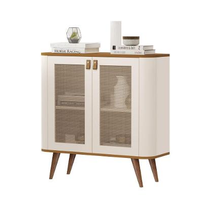 Buffet Aparador Jb Jutai New Luxo Off White Com Nature - Moveis Jb