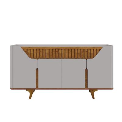 Aparador Buffet Danúbio Off-white Com Naturalle - Bechara