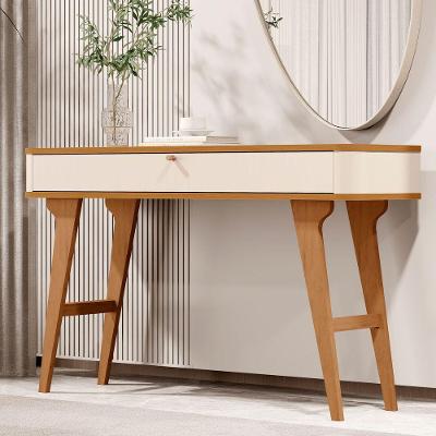 Aparador Aruma Com 1 Gaveta E Cantos Arredondados Off White Com Nature