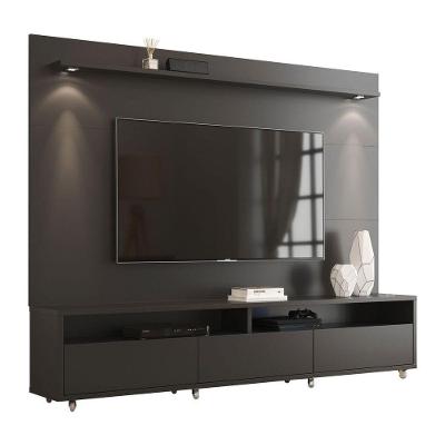 Rack Com Painel Aspen 2.2 Preto - Moveisaqui