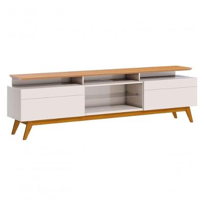 Rack Classic +2g 1.8 Off White Com Nature - Imcal Móveis