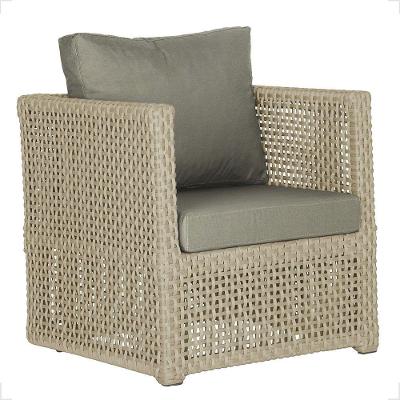 1 Poltrona Madri Alumínio Corda Náutica Estofado 8 Trama Rami