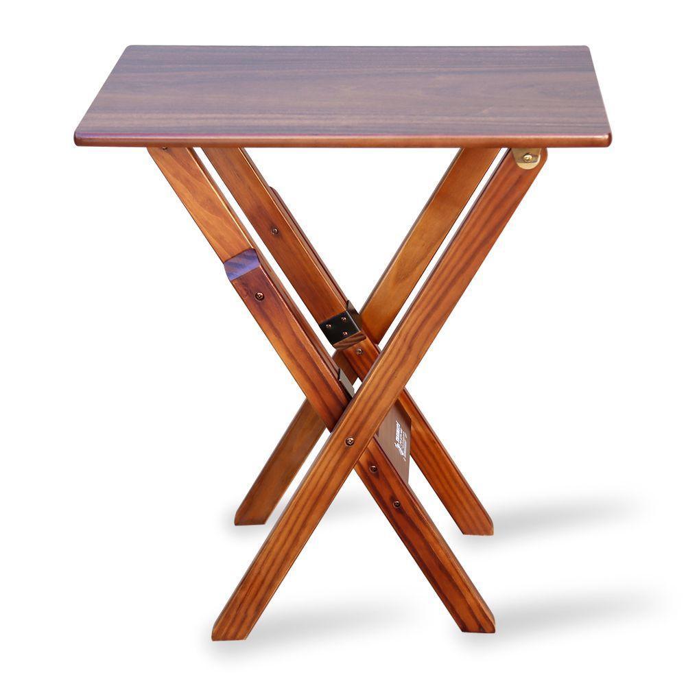 Mesa Aparador Dobrável Madeira Padrão Imbuia Cor: Marrom - 7
