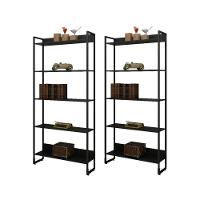 Kit 2 Estantes Multiuso Com 5 Prateleiras Preto - D´rossi - 1