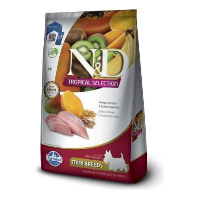 Ração Para Cães N&d Tropical Mini Breeds Cordeiro 2,5kg