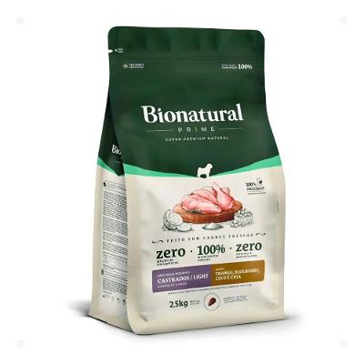 Ração Bionatural Prime Cão Castrado Light Raça Pequena 2,5kg