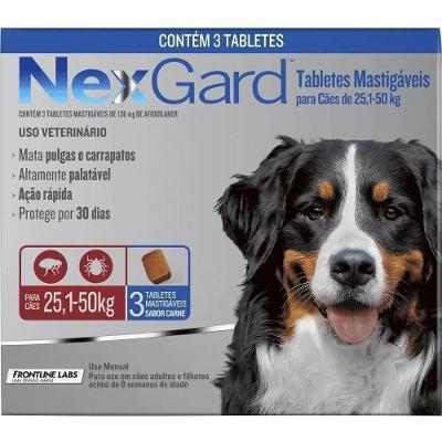Antipulgas E Vermífugo Cães 25kg A 50kg Nexgard Spectra