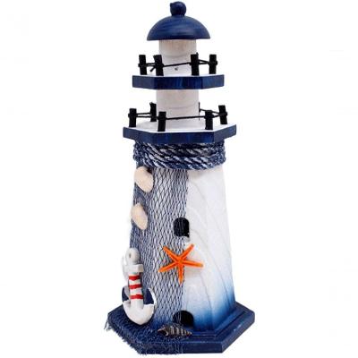 Enfeite Mini Farol Marítimo Decoração Casa Náutica De 27cm