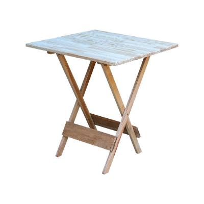Mesa De Madeira 70X70 Crua - Marrom