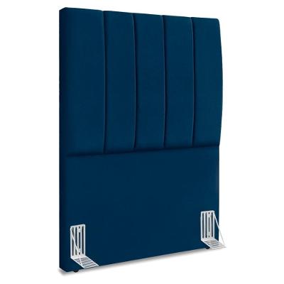 Cabeceira Solteiro 100 Cm Com Frame Dalia Suede Azul Marinho Artte Azul Marinho
