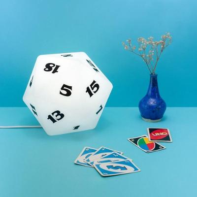 Luminária 3d Dado Icosaedro Rpg