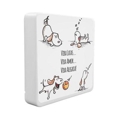 Luminária Box Slim Vira Latas Usb