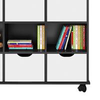 Nicho Organizador C/ 6 Gavetas Roterdã Q01 Preto/Branco