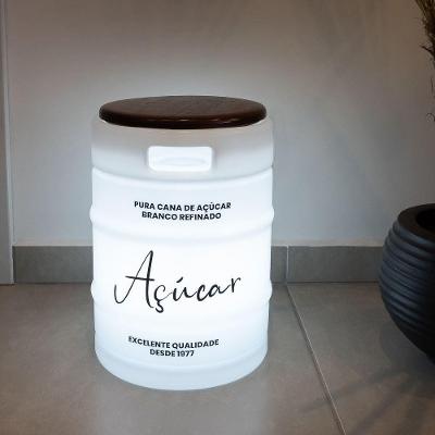 Luminária Banco Barril De Açúcar Coffee Time