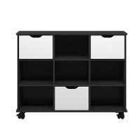 Nicho Organizador C/ 3 Gavetas Roterdã Q01 Preto/Branco - 3