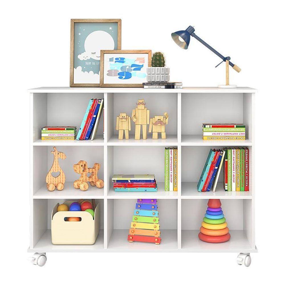 Nicho Organizador 1478 Com Rodizios Branco Branco - 3