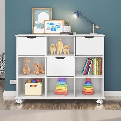Nicho Organizador 1478 Com Rodizios E 3 Gavetas Branco/Branco Branco/Branco