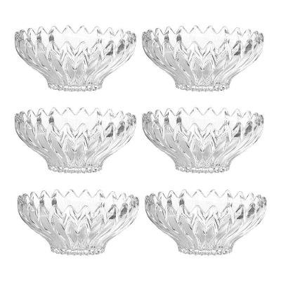 Jogo 6 Taças De Sobremesa Bowl Vidro Transparente Brazilia 300ml 14cm Sorvete Açaí Em Casa Tem