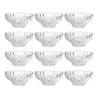 Jogo 12 Taças De Sobremesa Bowl Vidro Transparente Brazilia 300ml 14cm Sorvete Açaí Em Casa Tem