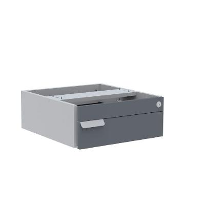 Gaveteiro Aéreo 1 Gaveta Pe40 Cinza-grafito