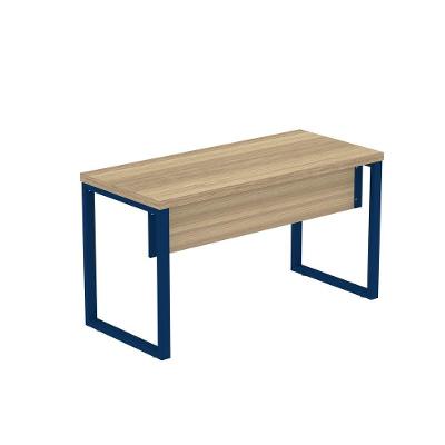 Mesa Escritório1200x600x750mm M1200pe40tub Noce Naturalle-azul Delrei