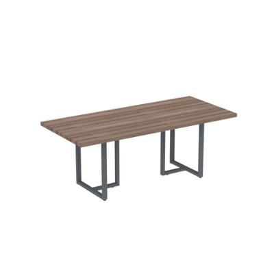 Mesa Reunião Retangular 2000x900mm Pe40tub Walnut-grafito