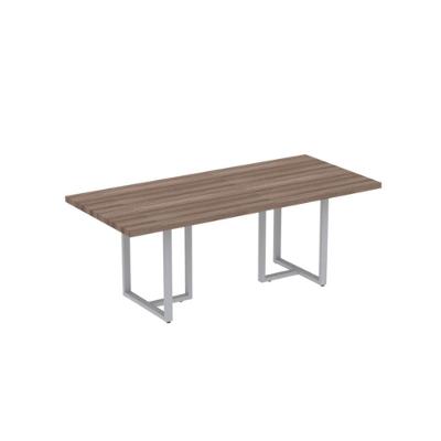 Mesa Reunião Retangular 2000x900mm Pe40tub Walnut-cinza