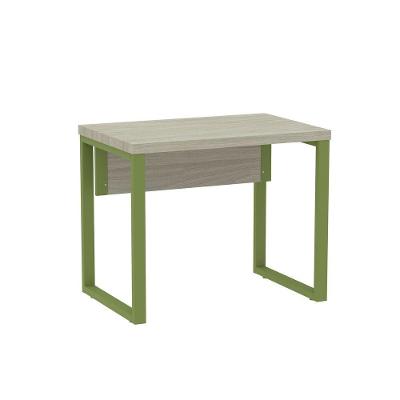Mesa Escritório 900x600x750mm M900pe40tub Castanheira Natural-verde Miró