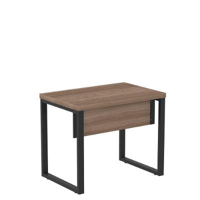 Mesa Escritório 900x600x750mm M900pe40tub Walnut-preto