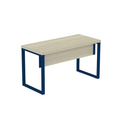 Mesa Escritório 1500x700x750mm M150-70pe40tub Castanheira Natural-azul Delrei