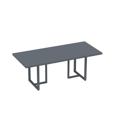 Mesa Reunião Retangular 2000x900mm Pe40tub Grafito