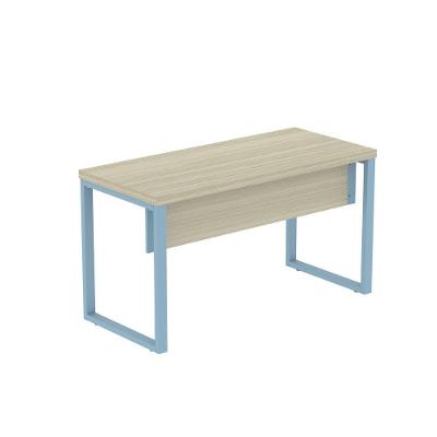 Mesa Escritório 1500x600x750mm M150-60pe40tub Castanheira Natural-azul Dali