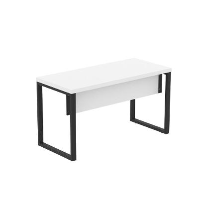 Mesa Escritório 1500x600x750mm M150-60pe40tub Branco-preto