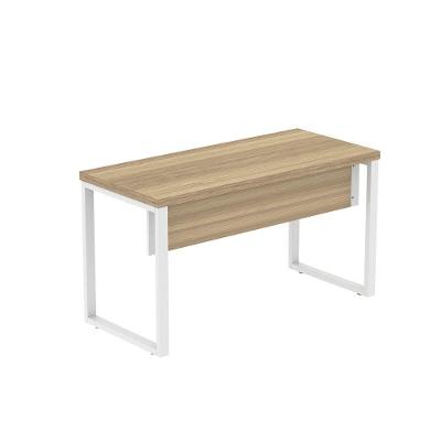 Mesa Escritório1200x600x750mm M1200pe40tub Noce Naturalle-branco