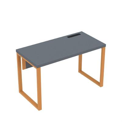 Mesa Plataforma Unica 120x60 Pe40 Grafito-laranja Picasso