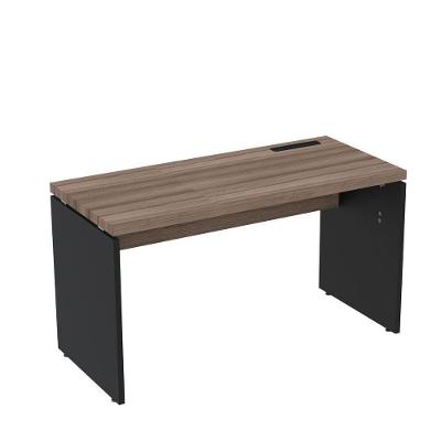 Mesa Plataforma Unica 121,5x60 Pé Painel Pe40 Preto-walnut
