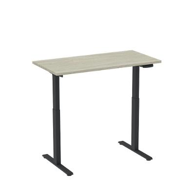 Mesa Elétrica Com Regulagem De Altura 150cm(l) Preto-castanheira Natural
