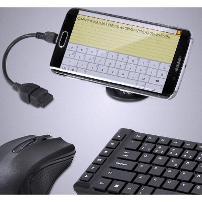 Adaptador Usb Fêmea Para Micro Usb Otg