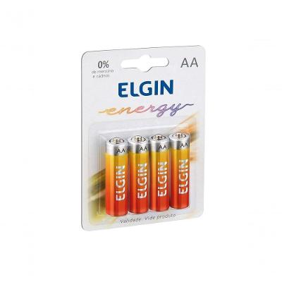 Pilha Zinco Elgin Aa 1.5v Blister C- 4 Unid.