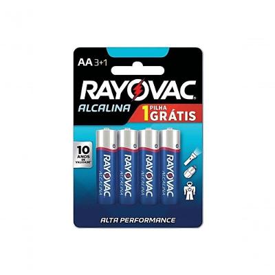 Pilha Alcalina Rayovac Aa Com4 Leve4 Pague3