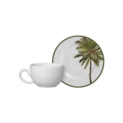 Xícara De Café Com Píres De Cerâmica Malibu 120 Ml Alleanza