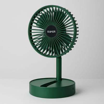 Ventilador Portátil Jac Pack Recarregável Verde 3 Velocidades Usb C de Mesa Retrátil