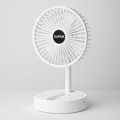 Ventilador Portatil Recarregável Usb C 3 Velocidades Rapido Branco