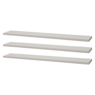 Kit 3 Prateleiras Com Suporte Invisível 60x15 Cm Branco