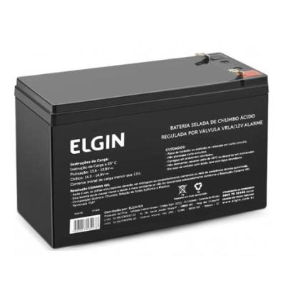 Bateria Selada De Chumbo Elgin Vrla 12v Alarme