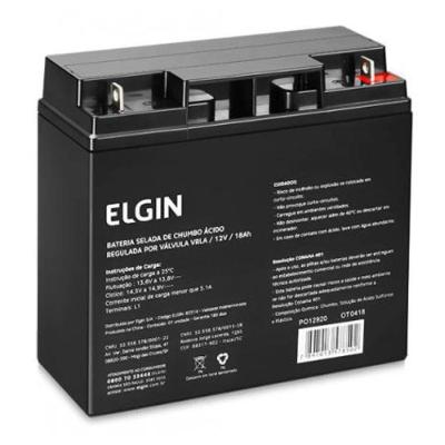 Bateria Selada De Chumbo Elgin Vrla 12v 18ah