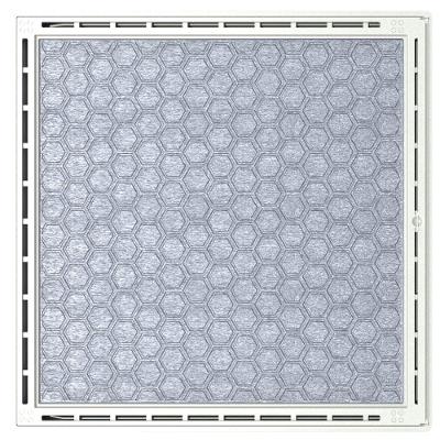 Tampa Casa Máquina Grelha Invisível Sistema Gaveta Inteligente Deslizante 85x85 Bege Claro