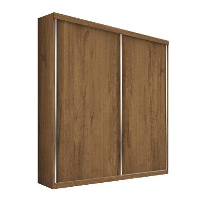 Guarda Roupa Solteiro 2 Porta De Correr 2 Gavetas Salvador Minastex Freijó